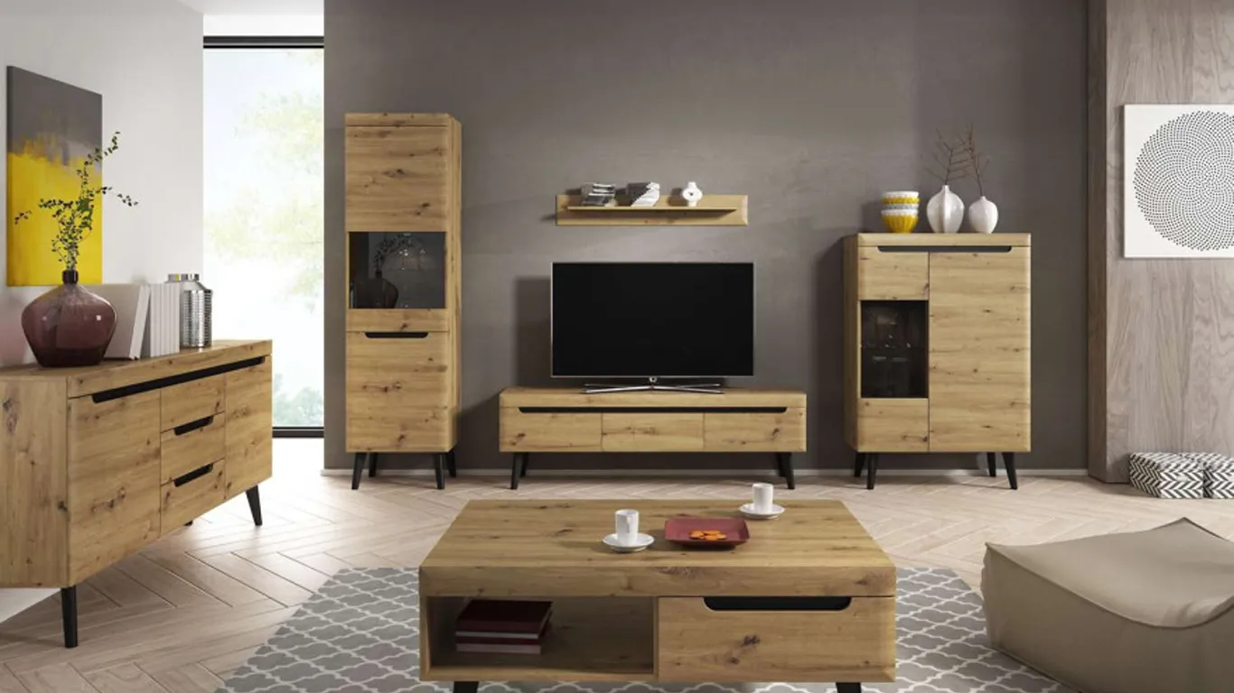 Witryna niska do salonu BODO 90 cm