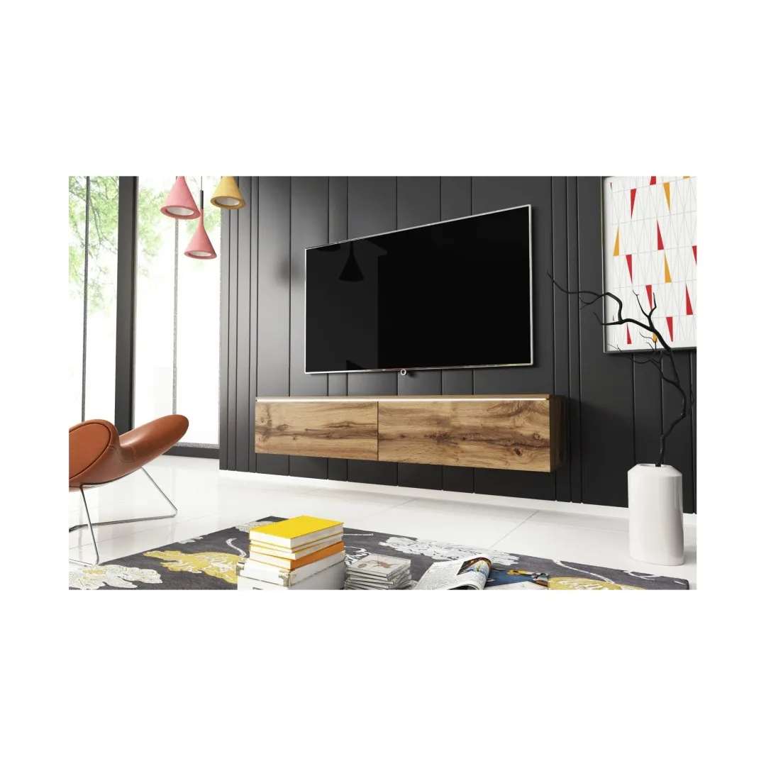 Szafka pod telewizor DONNA 140 cm dąb wotan