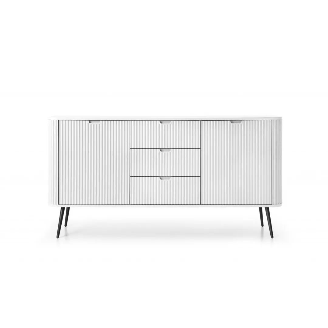 Komoda 168 cm ZOYA z ryflowanymi frontami