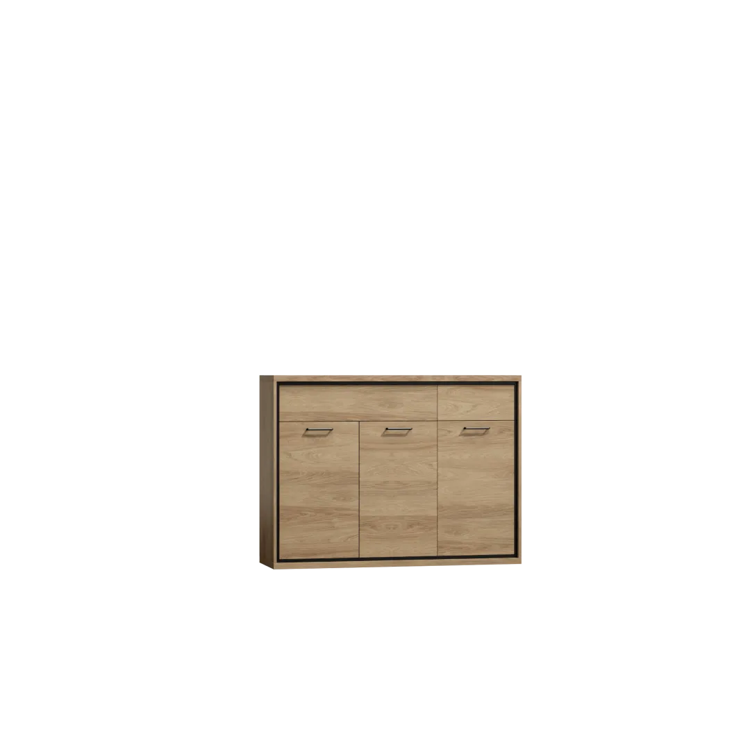 Komoda do salonu COMO 135 cm w kolorze natural hikora