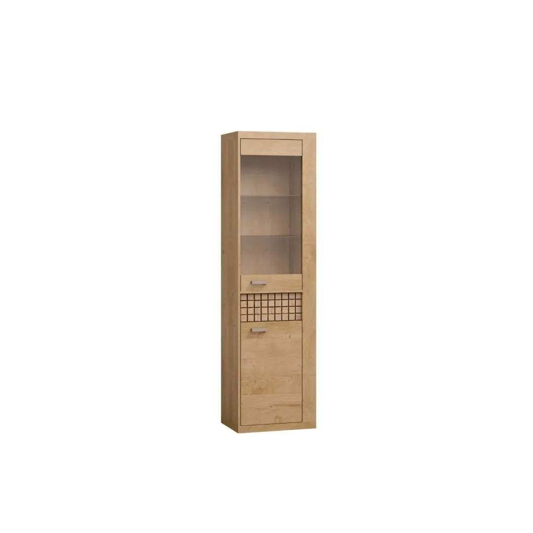Witryna wysoka NOLO 57 cm w kolorze dąb ribbeck