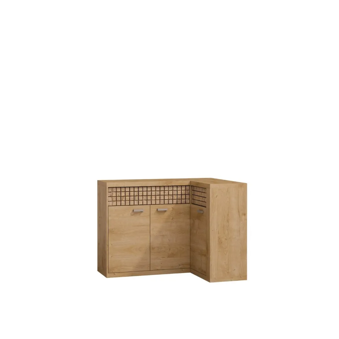 Komoda narożna do salonu NOLO w kolorze dąb ribbeck