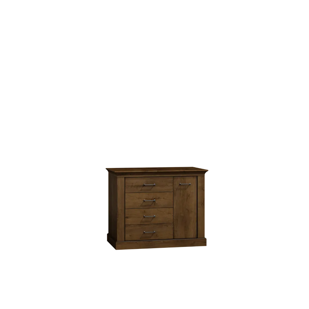 Komoda 114 cm NIKA, w kolorze jesion jasny